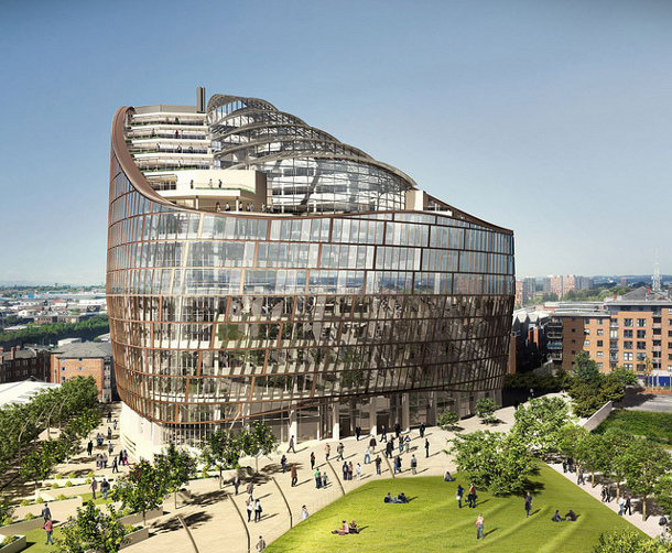 ￼ The Co-operative Group’s new headquarters are being built in Manchester, England.  