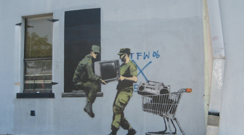 In London, Vayable guide Kelly M. offers a tour of Banksy's street art
