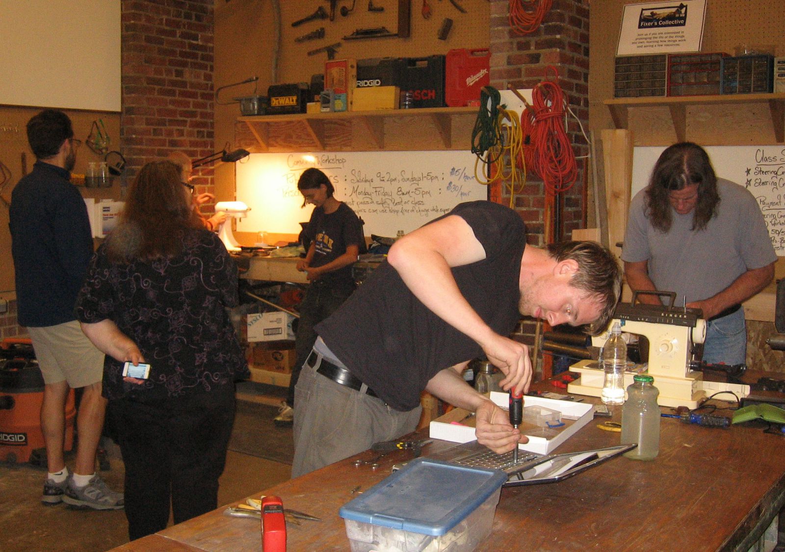 West Seattle Fixers’ Collective at work. Photo West Seattle Tool Library