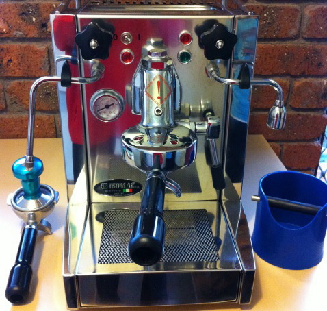 The $2200 ISOMAC espresso machine was sold in 2010 along with most of our other possessions.