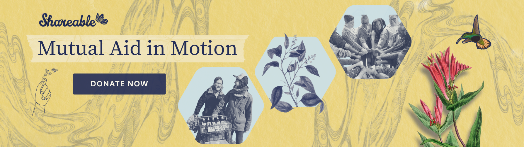 mutual aid in motion. donate now